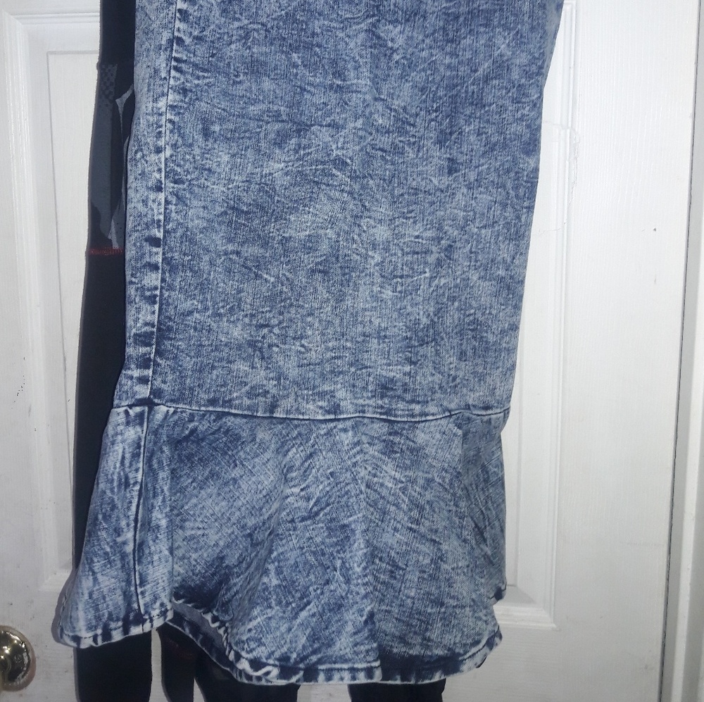 Mermaid denim skirt